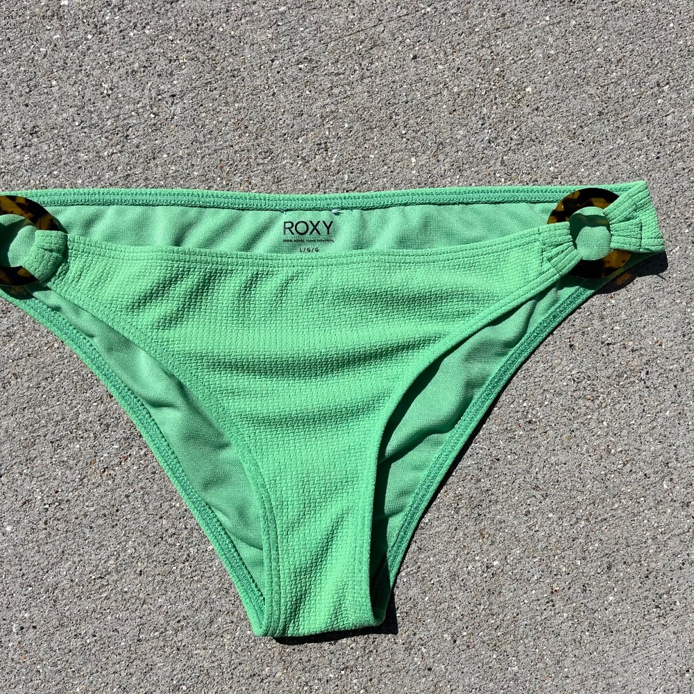 Roxy size Large Green bikini ring bottom